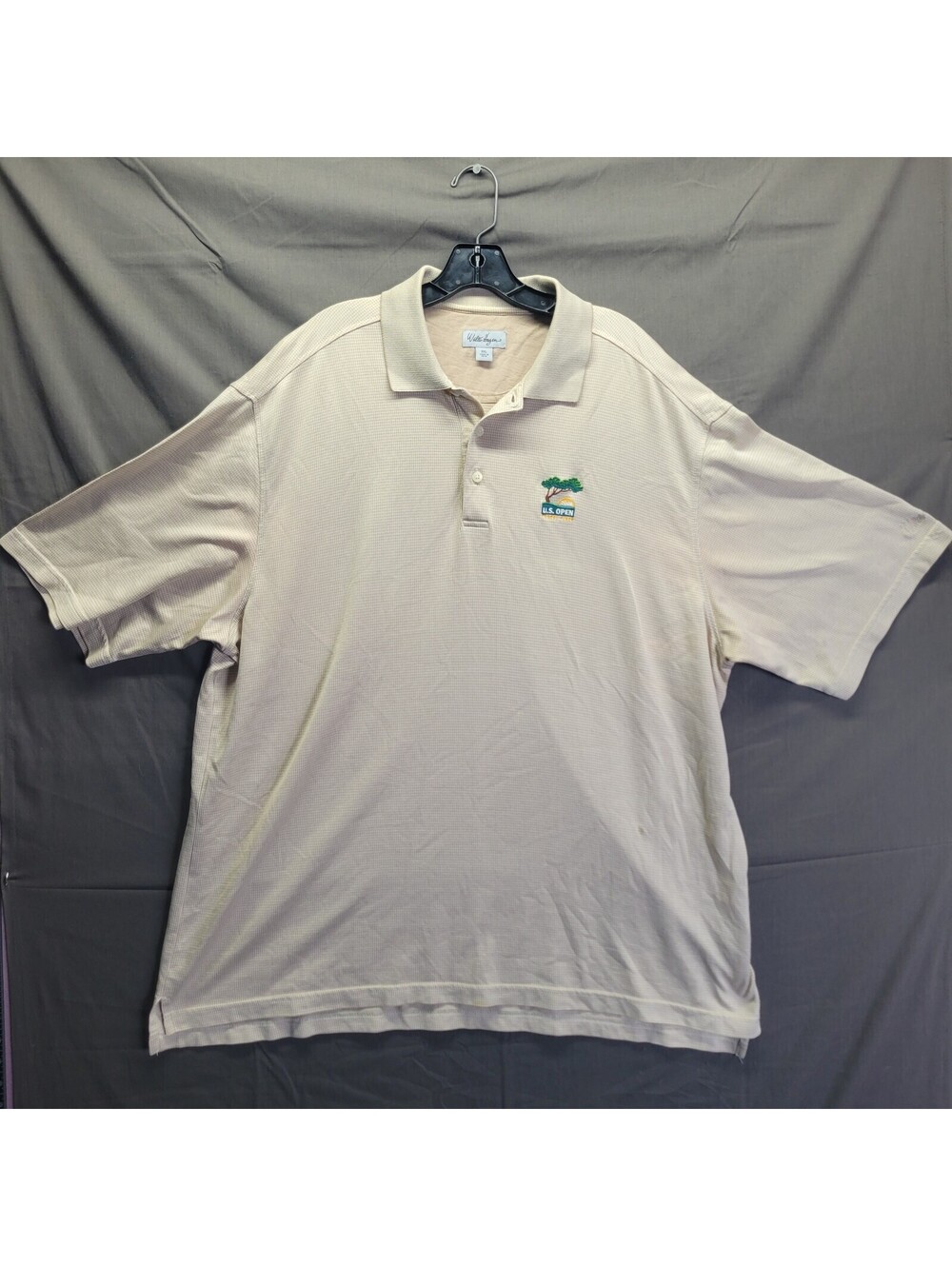 2008 US Open Golf Polo Shirt XXL Torrey Pines Short Sleeve Biege Walter Hagen